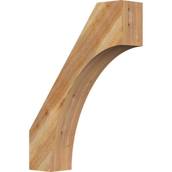 Ekena Millwork 6"W x 24"D x 32"H Westlake Rough Sawn Knee Brace, Western Red Cedar BRC06X24X32WTL00RWR - main